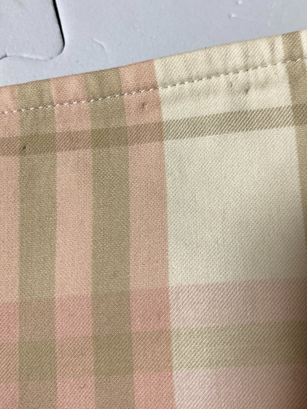 VINTAGE BURBERRY LONDON Pink Beige Nova Check Pencil Skirt UK 10 US 8 Made Italy - Picture 13 of 13